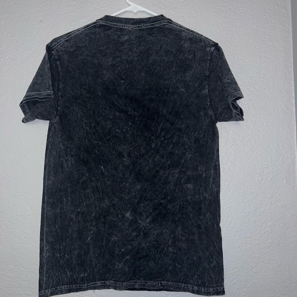 Sublime Unisex Classic Sun Graphic T-Shirt Gray Black Acid Wash - Picture 3 of 4